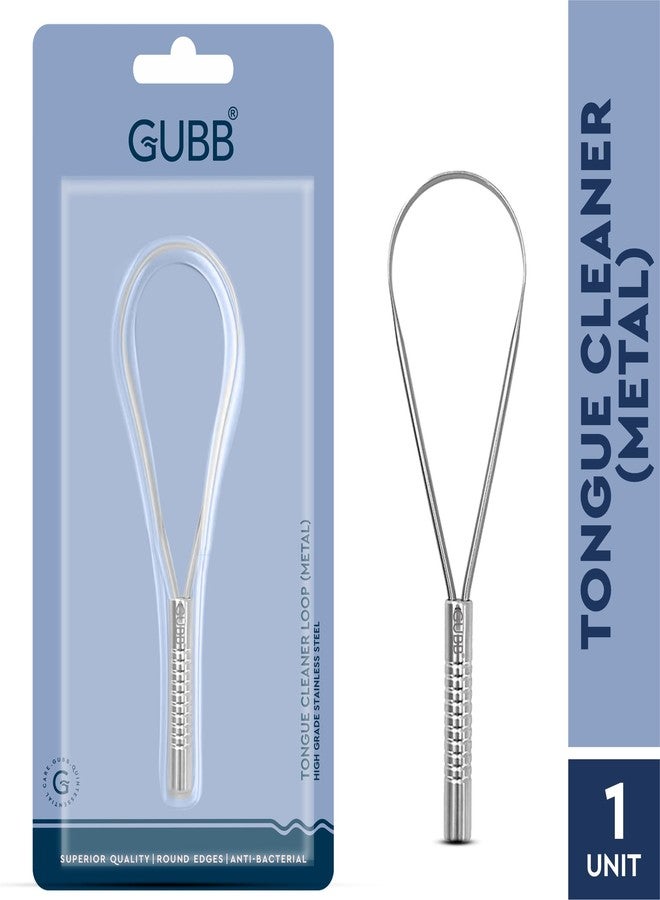 GUBB Metal Tongue Cleaner For Kids & Adults | For Fresh Breath & Bacteria Removal | Improved Taste Sense & Oral Hygiene | Ayurvedic Tongue Scraper For Bad Breath (With Loop) - Image 2